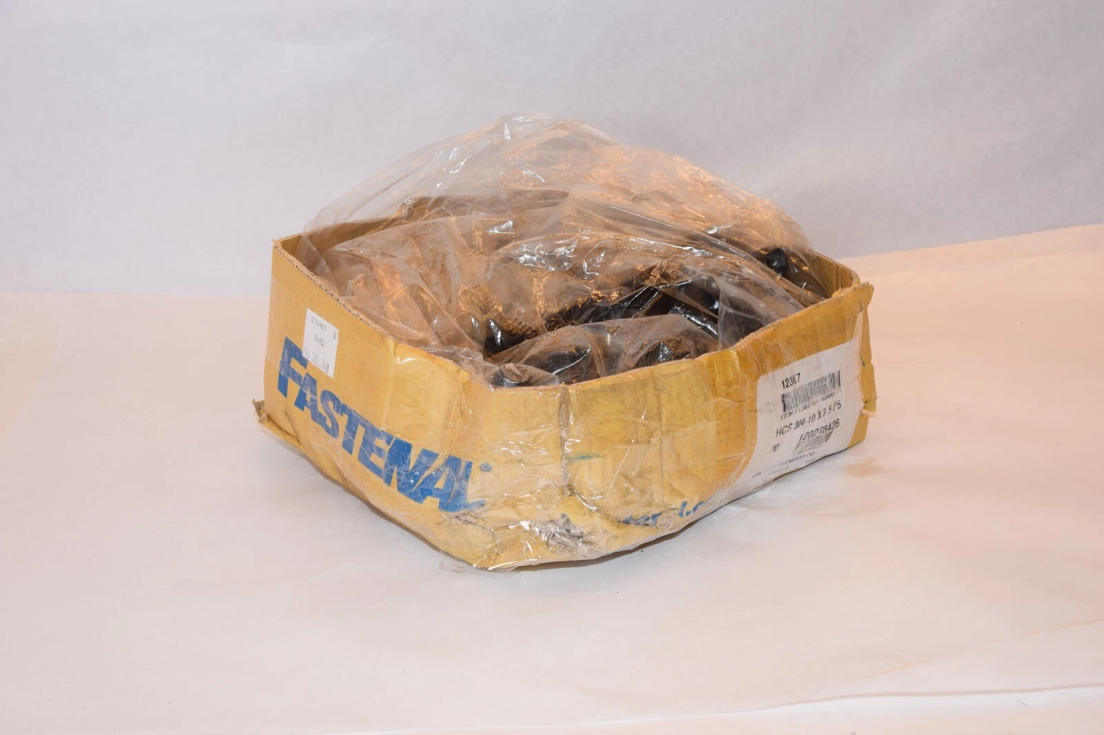(NEW - Box of 65) FASTENAL HCS 3/4-10 x 3-1/2 P5 Grade 5 Hex HD Cap Screw