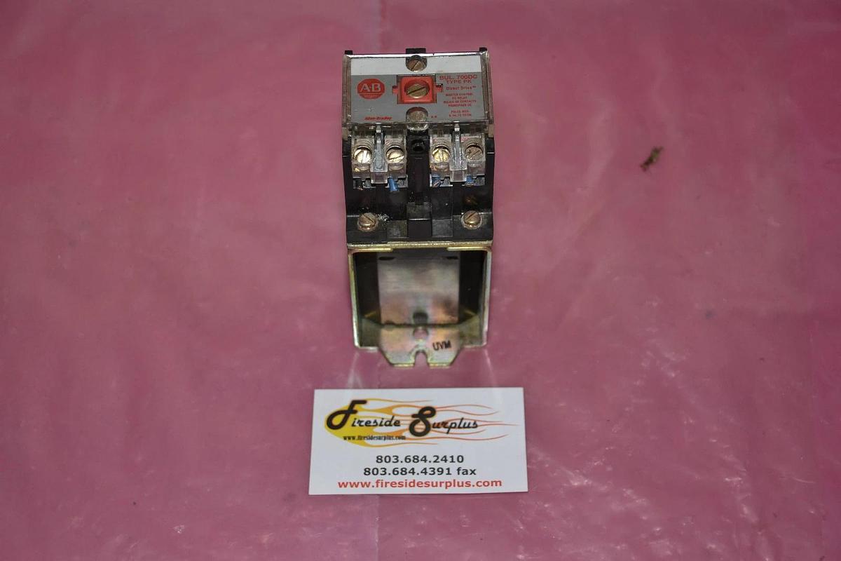 Used ALLEN BRADLEY DC RELAY BUL. 700DC TYPE PK 700DC-PK400Z24 700DC PK400Z24