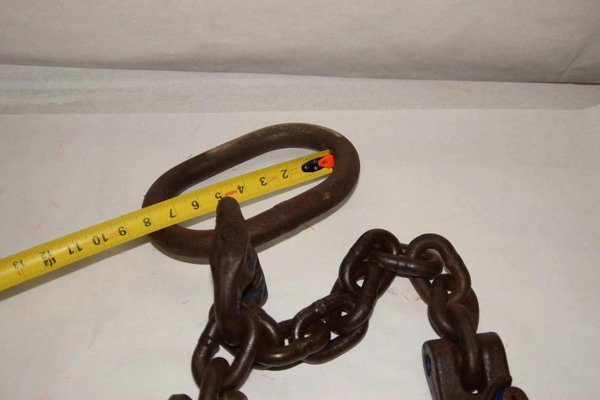 Used Cartec 5/8" CBX16 16-10 CLX16 5/8" Chain Lifting Sling 1" Master Link M-1613-10