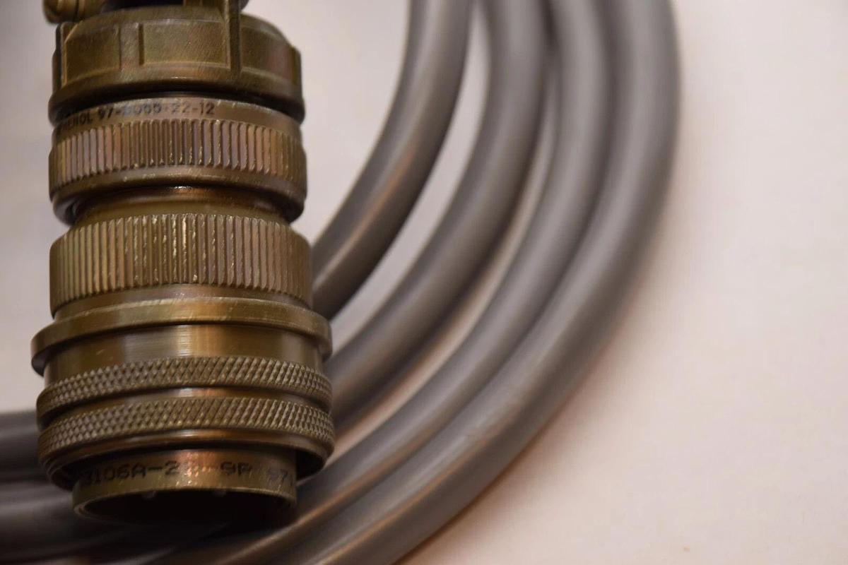 (NEW) AMPHENOL / BRANSON MS3106A-22-9P , 97-3055-22-12 8' Power Cord