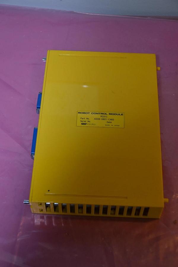 Used GMF ROBOTICS ROBOT CONTROL MODULE RC01C A03B-0801-C462 A03B 0801 C462