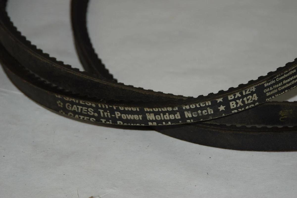 (New) Gates BX124 Tri-Power Molded Notch  V Belt BX 124 BX-124 V-Belt V