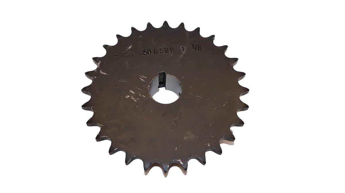 Martin 50BS28 1 1/8 , 1-1/8" Bore 28 Teeth Roller Chain Sprocket (New)