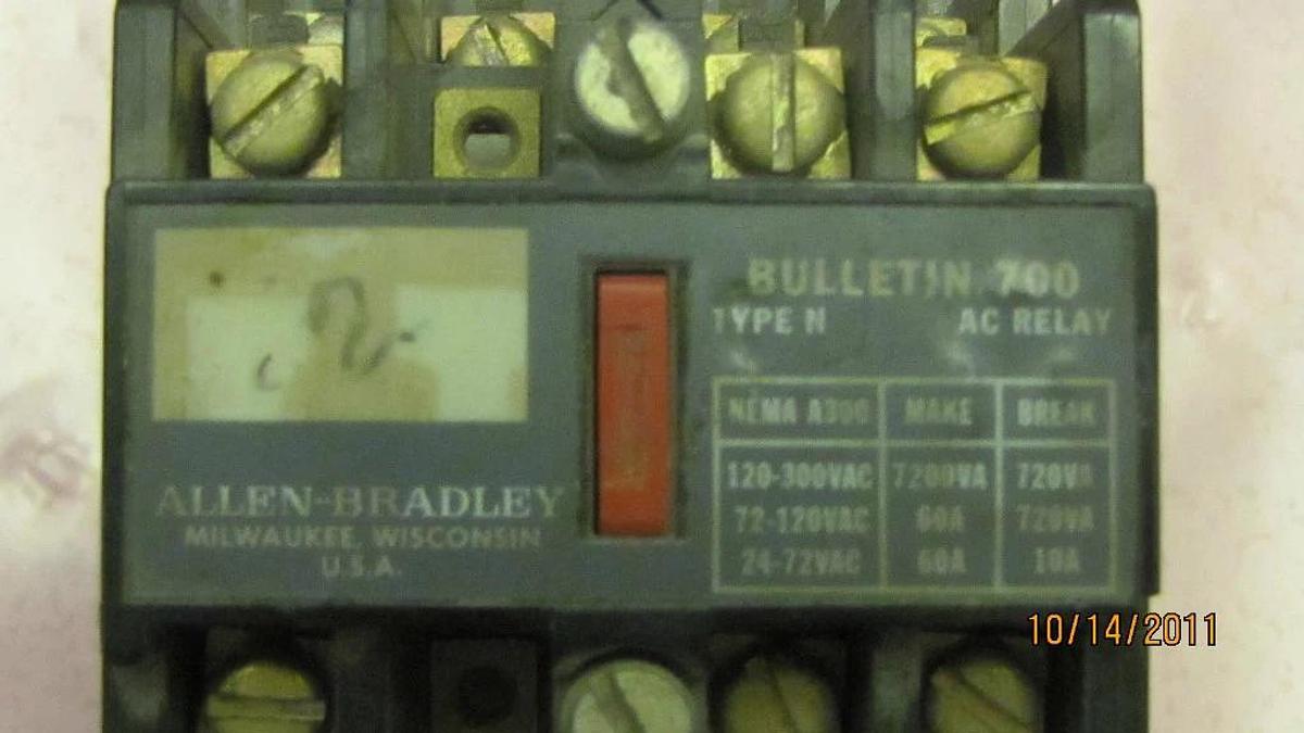 Used Allen Bradley Overload Relay 700-NA40 700 NA40 700NA40 120V