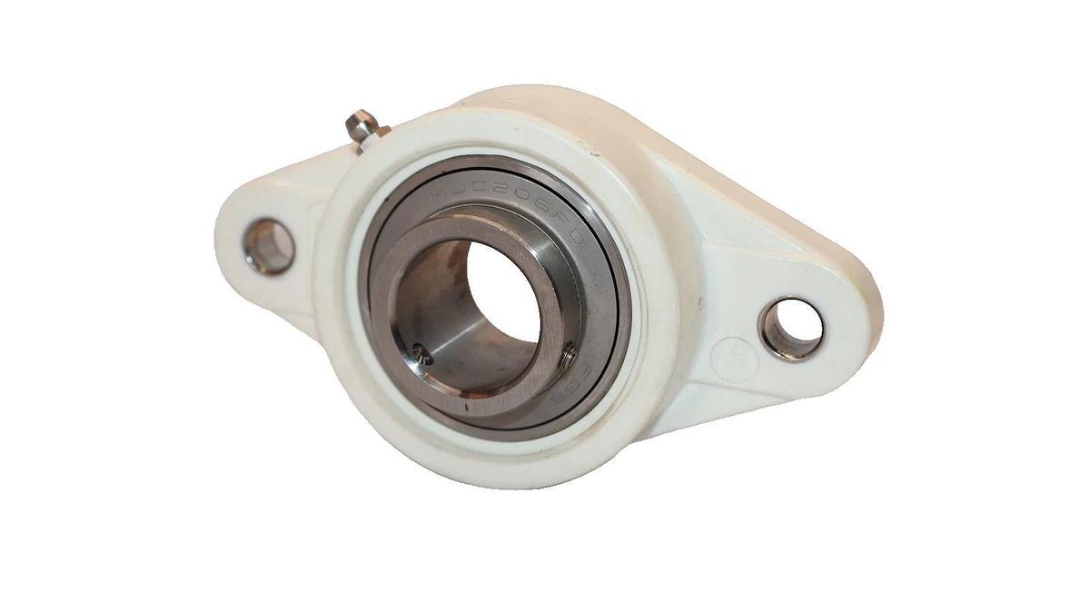 SNR GSFT.30 , MUC206FD 2-Bolt Thermoplastic & Stainless Bearing (NIB)