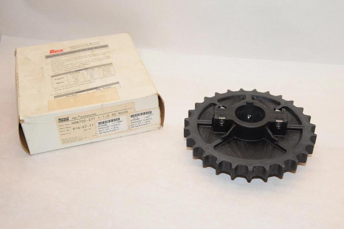 (NEW) REXNORD NS5700-27T 614-57-11 1-1/2 KWSS 27Teeth Conveyor Sprocket