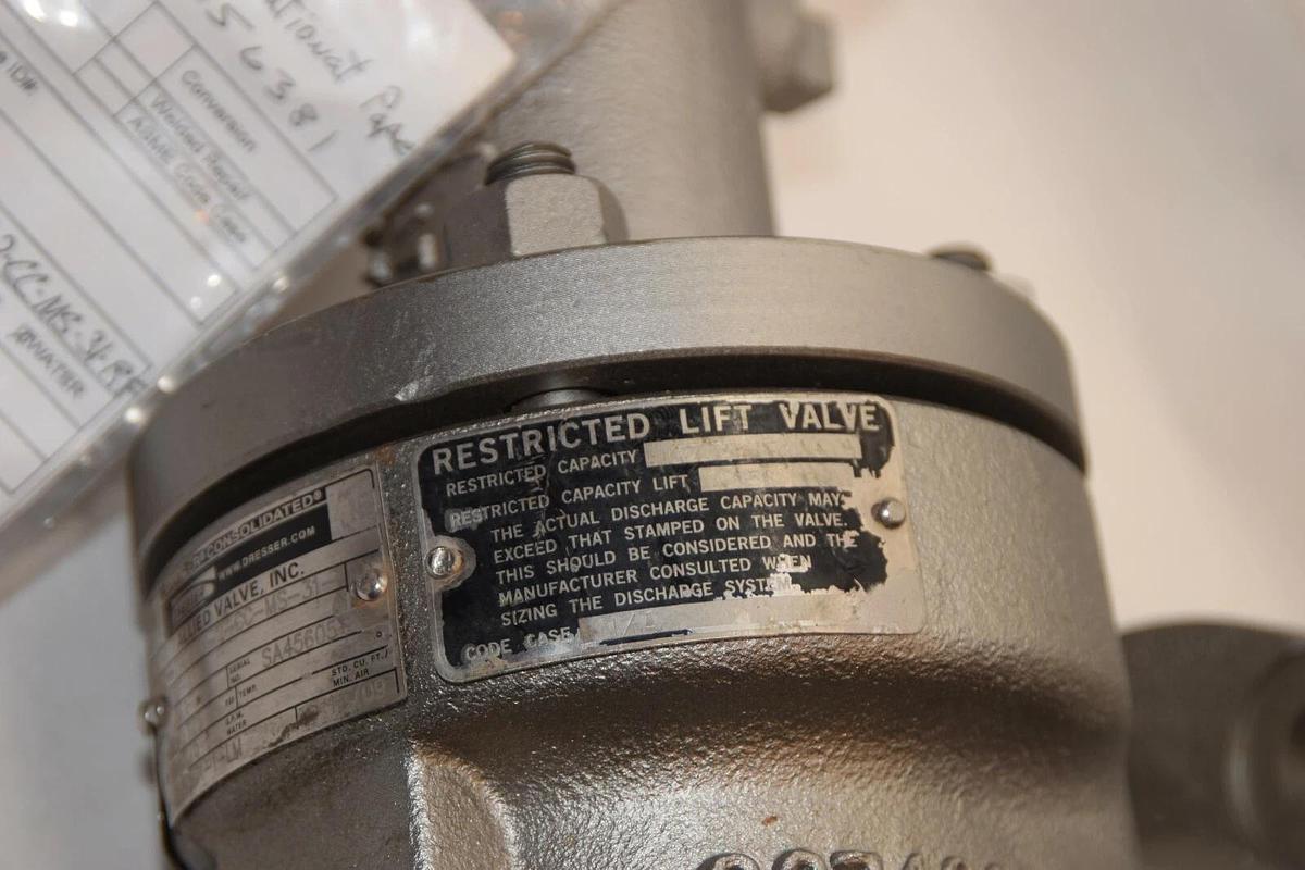 DRESSER 1905DC-2-CC-MS-31-RF-LA 1" 125psi 37.75 GPM Flanged Relief Valve