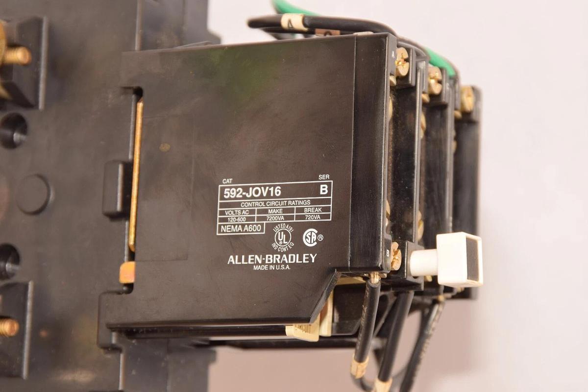 (NEW) ALLEN BRADLEY 592-TPD200 Series A 184A 200:5 Manual Rest Relay W/592-JOV16