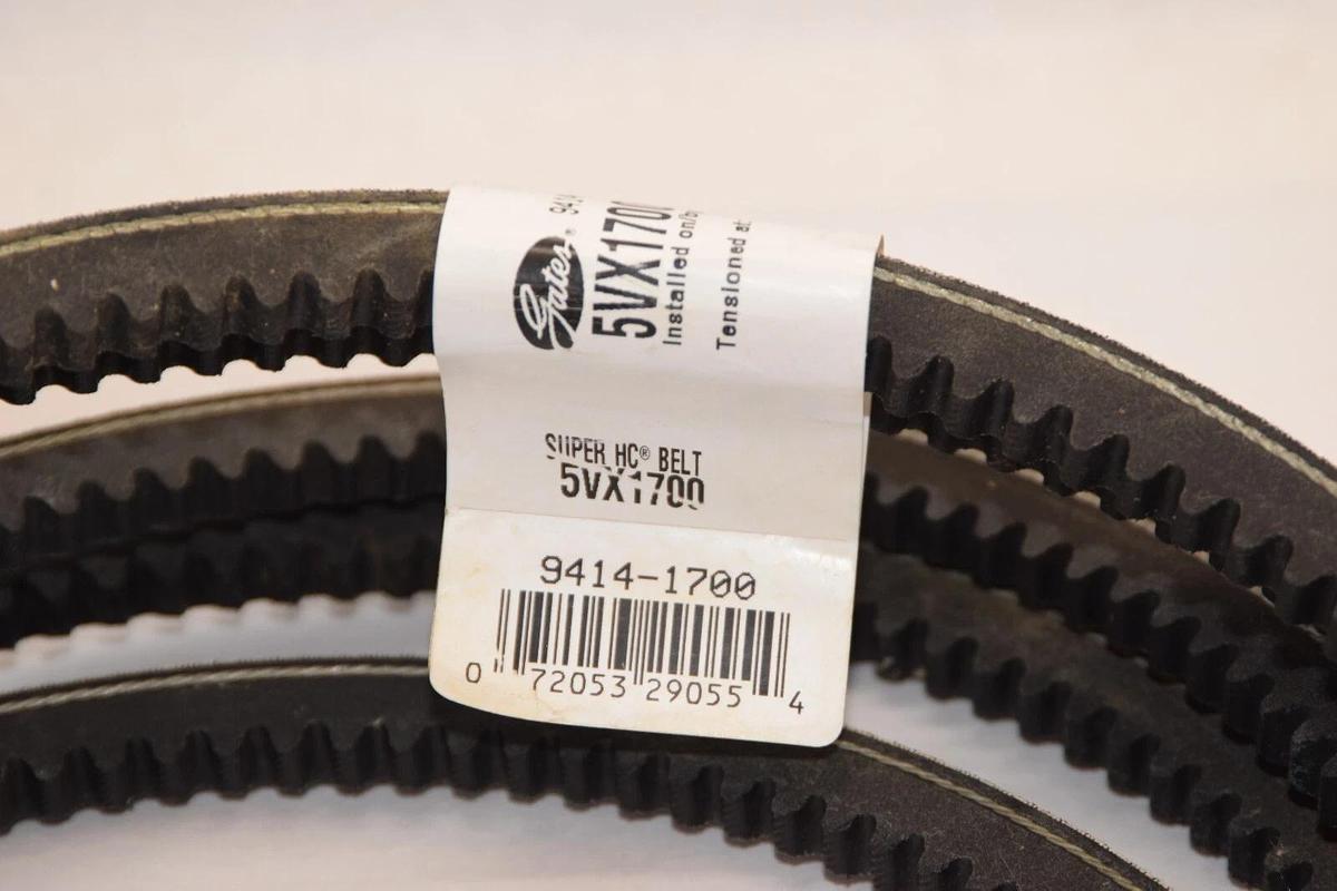 (NEW) GATES 5VX1700 , 9414-1700 , Super HC Cogged Belt