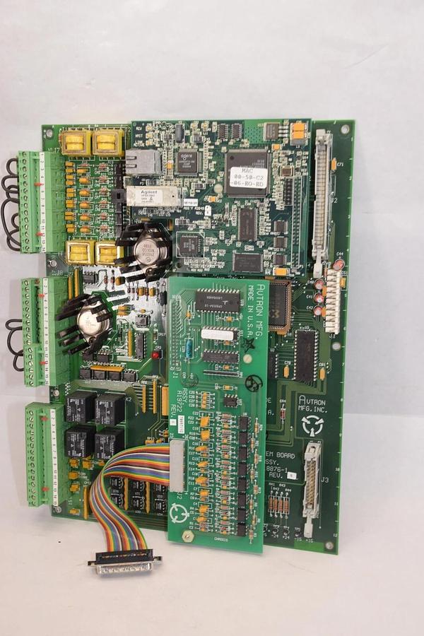 Used AVTRON A18876-1 Rev N Assy. System Board With A19722 Rev G & A26494 Rev B Board