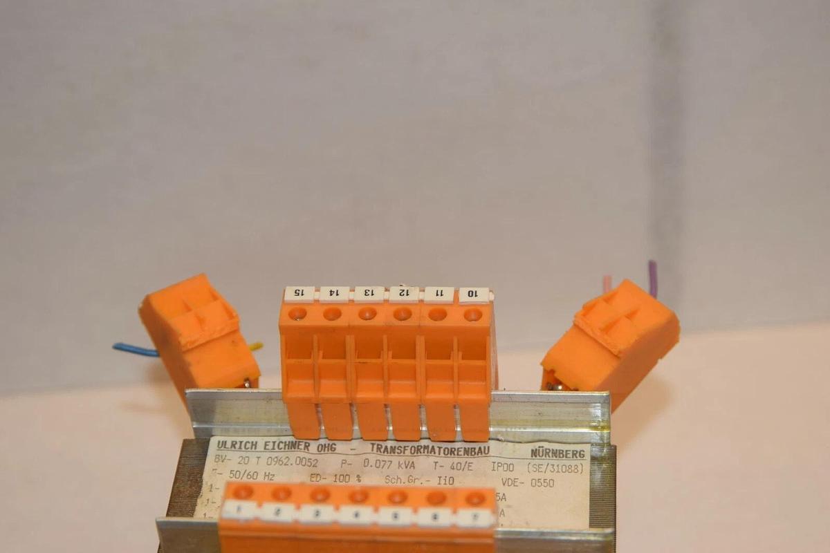 Used NURNBERG BV-20 T 0962.0052 50/60Hz Transformer