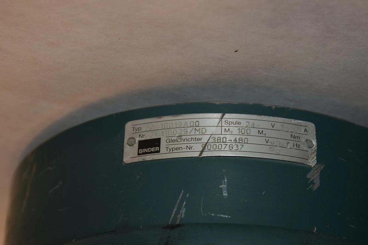 Used BINDER Electric Brake 77 10019A00 380-480V 24V Coil  7710019A00  50007637