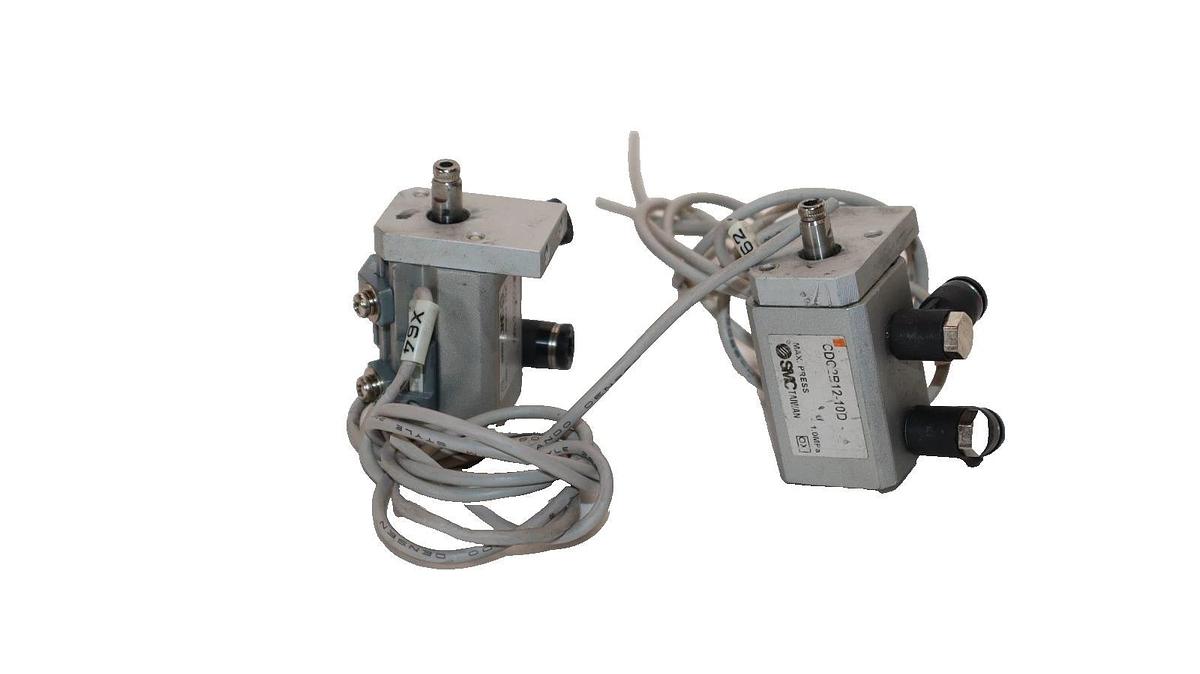 Used SMC CDQ2B12-10D , CDQ2B1210D 1.0MPa Compact Cylinder (Lot of 2)