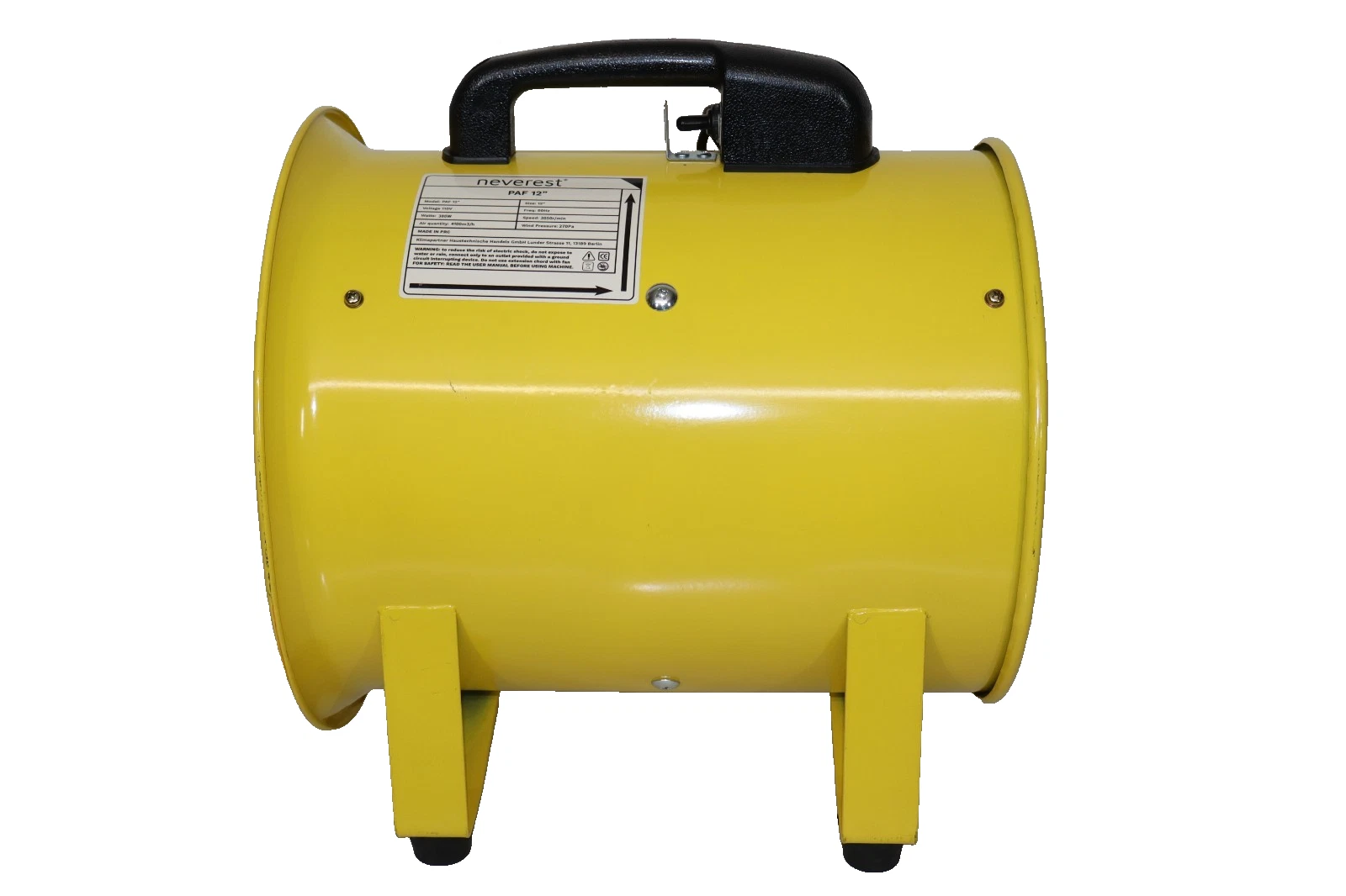 Neverest PAF 12" 12-Inch Industrial Axial Blower Fan - High-Power (New)