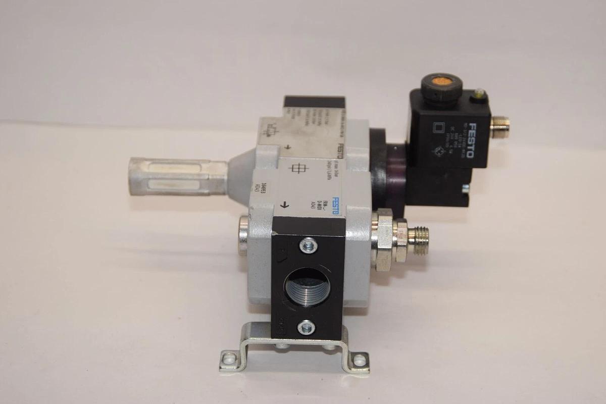 Used FESTO HEE-D-MIDI-24-M12-VW-SA 539915 SA-219181 On/Off Valve
