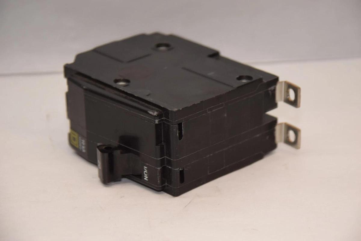Used Square D Breaker DP-4075 HACR QOB 20A 20 Amp 2 Pole 2P 120/240v (Used)