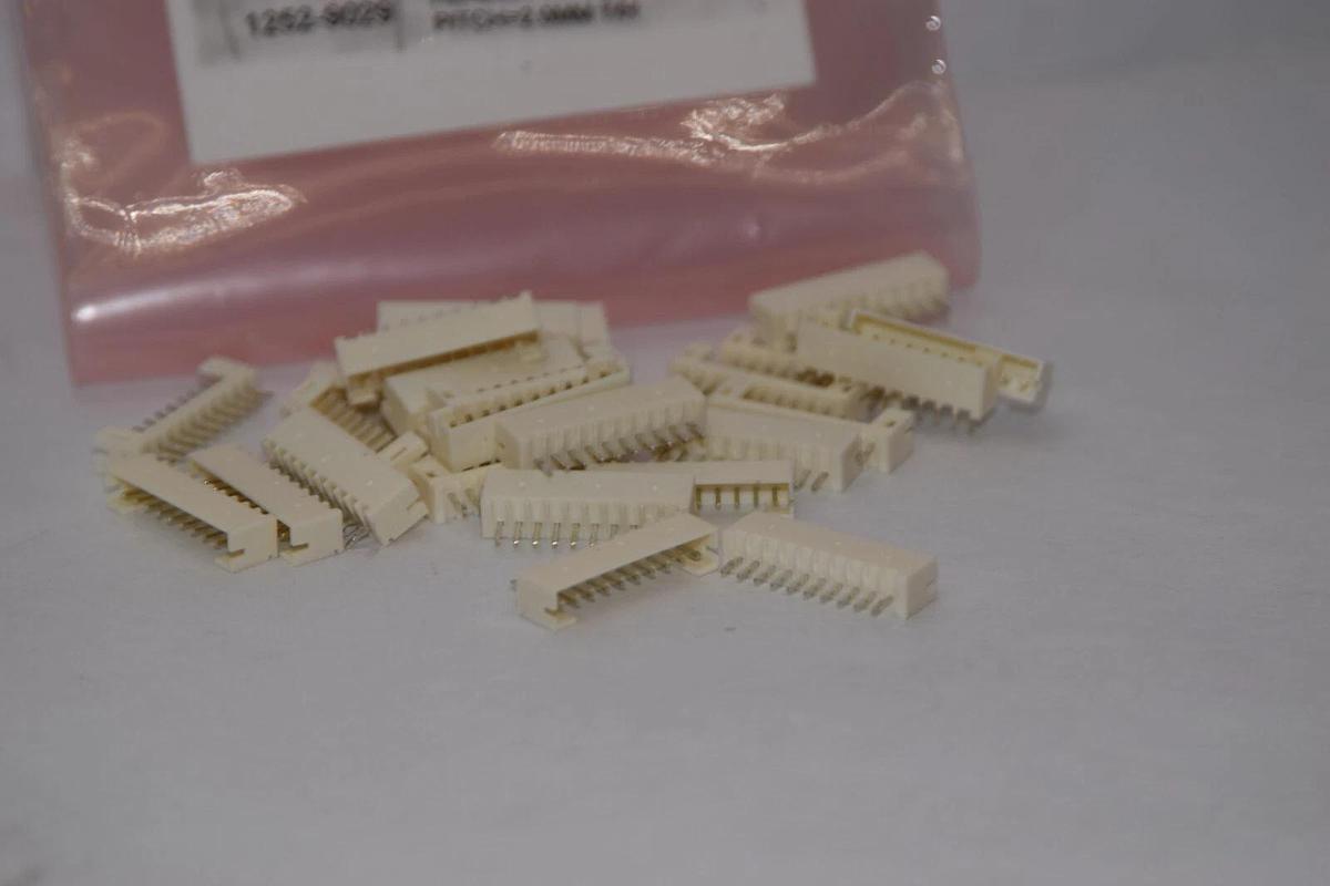 (NEW - Lot of 26) 1252-9029 Header 1x10 Pin Vertical 2.0mm