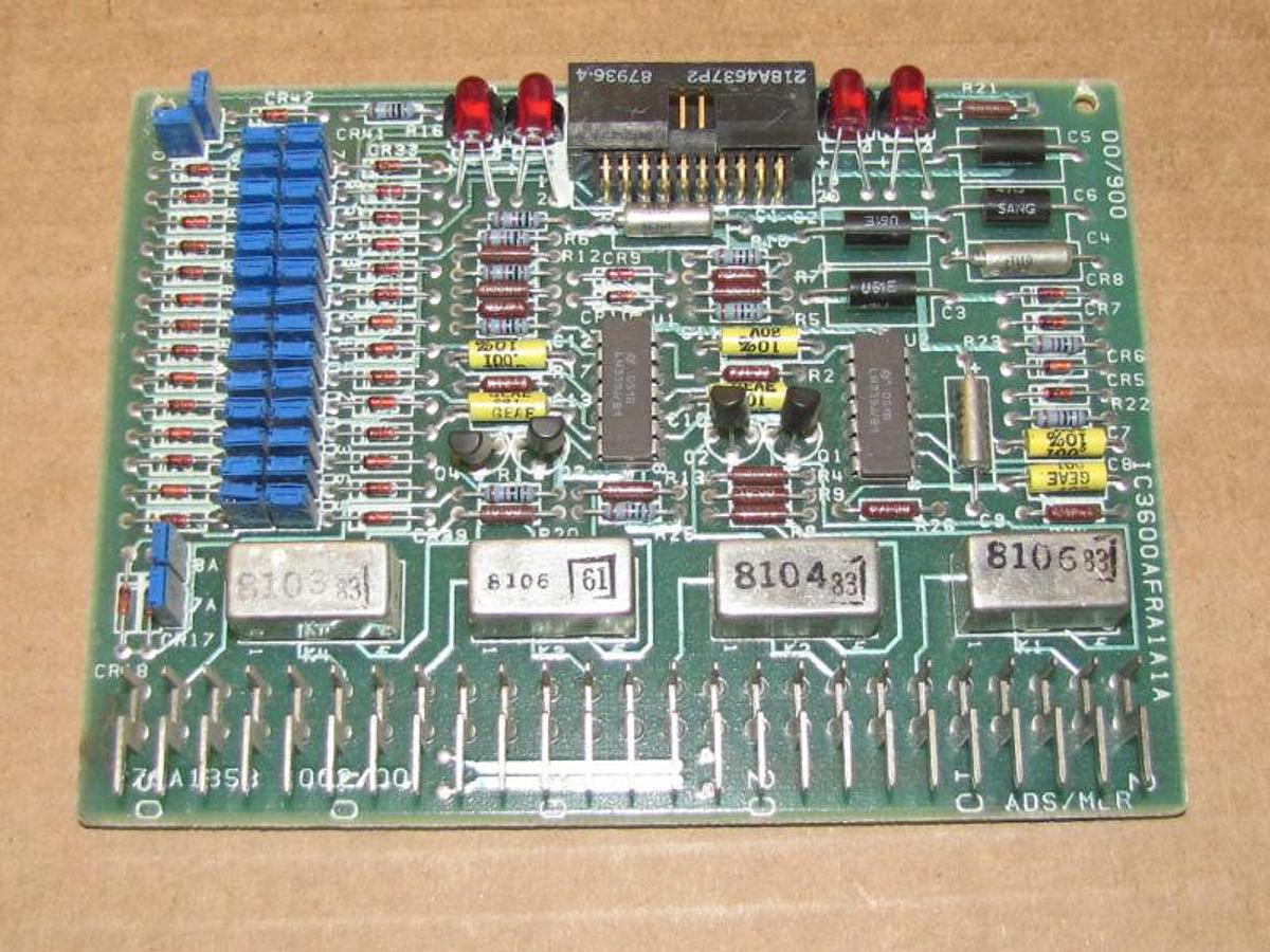 Used GENERAL ELECTRIC GE CIRCUIT BOARD IC3600AFRA1A1A 00/900  IC3600