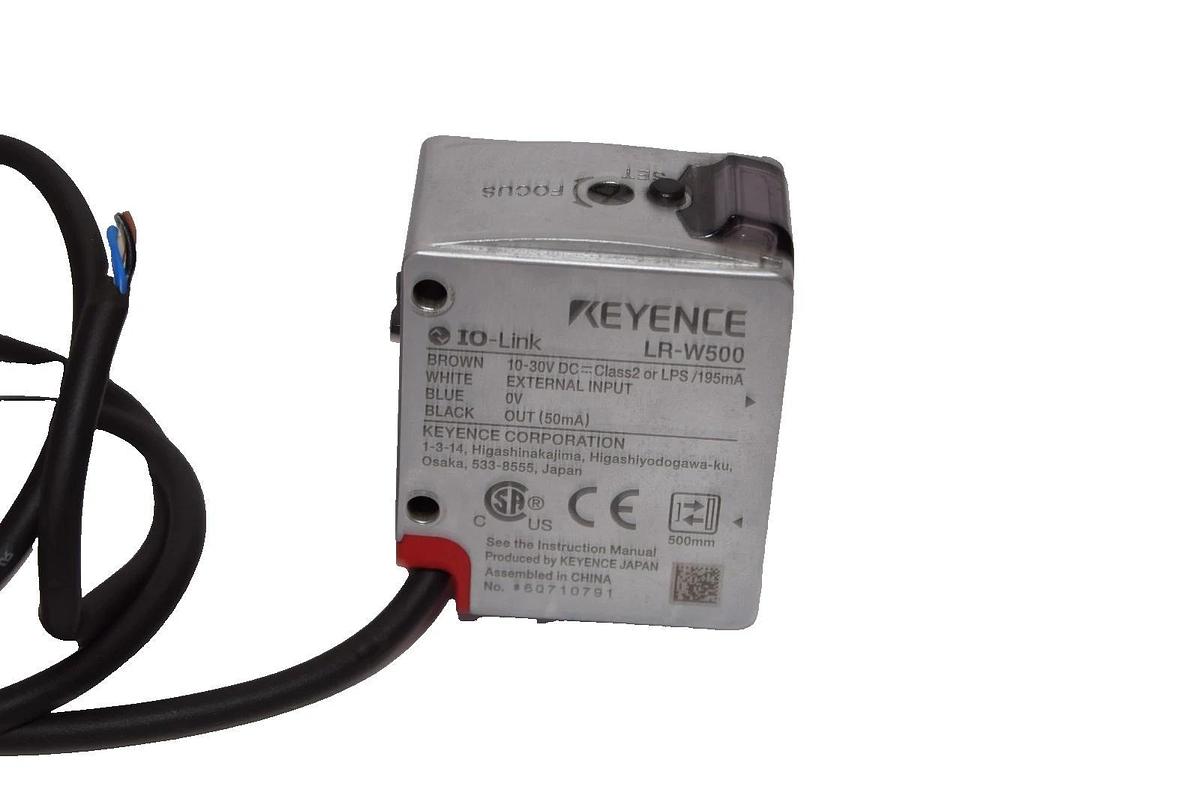 Used Keyence LR-W500 , LRW500 IO-Link 10-30Vdc Photoelectric Sensor