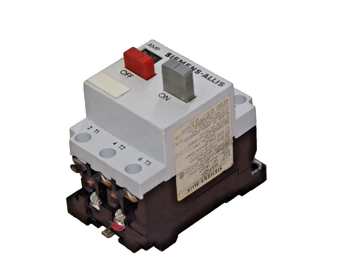 Used SIEMENS-ALLIS MSP1 MSP10F CLASS 10 1,0-6,0 AMP CONTACTOR