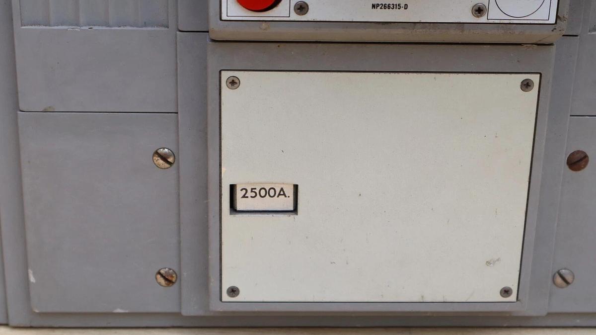 Used GE General Electric TPS253F 2500A Power Break Circuit Breaker 600v w/ 2500a Trip