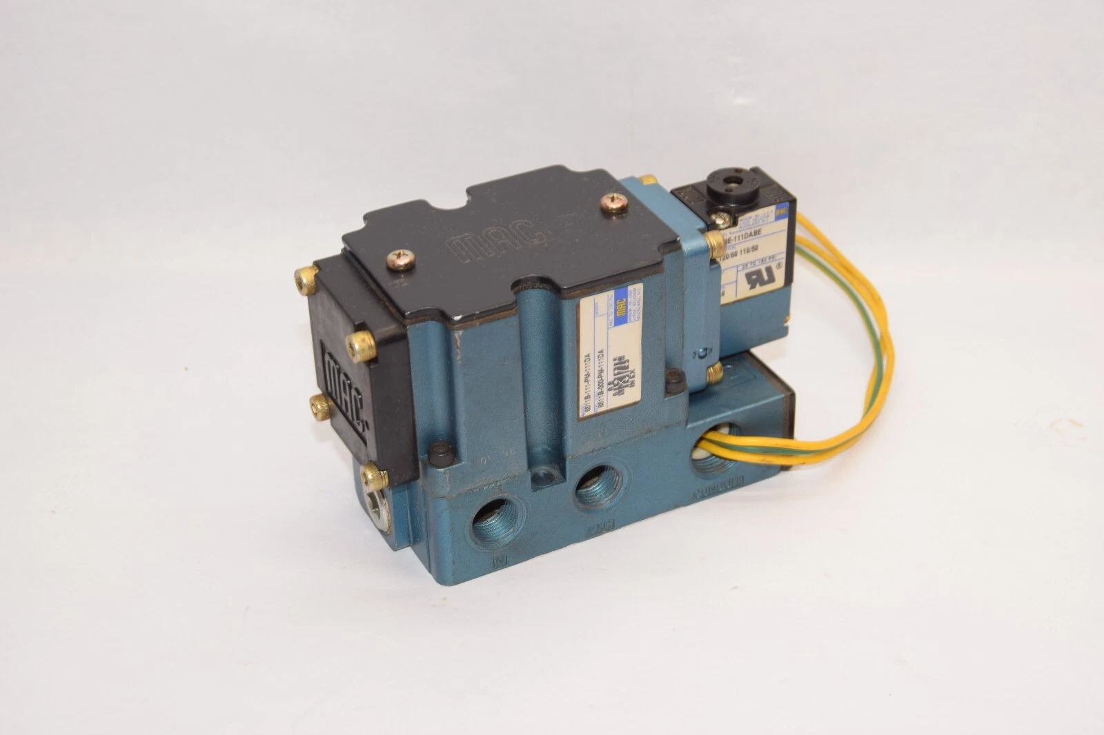 (NEW) MAC VALVES 6511B-111-PM-111DA 150psi Solenoid Valve