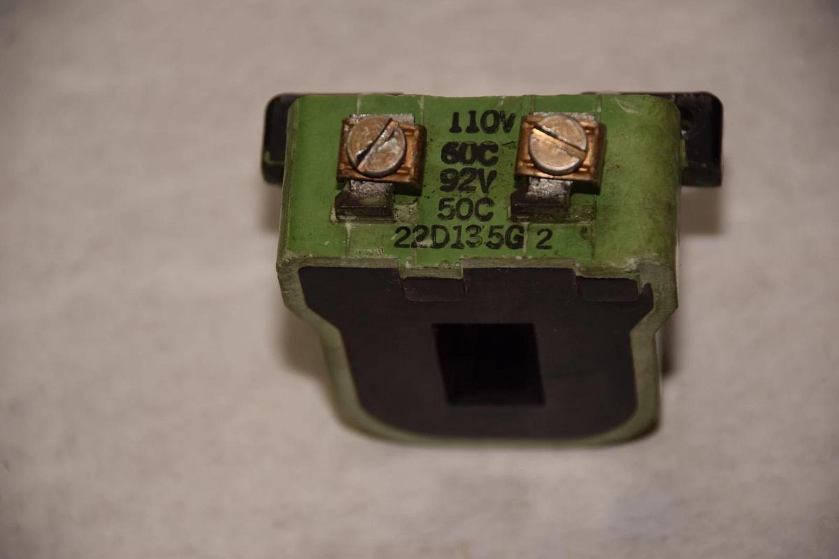 Used GENERAL ELECTRIC 22D135G2 110V COIL FOR CONTACTOR/STARTER