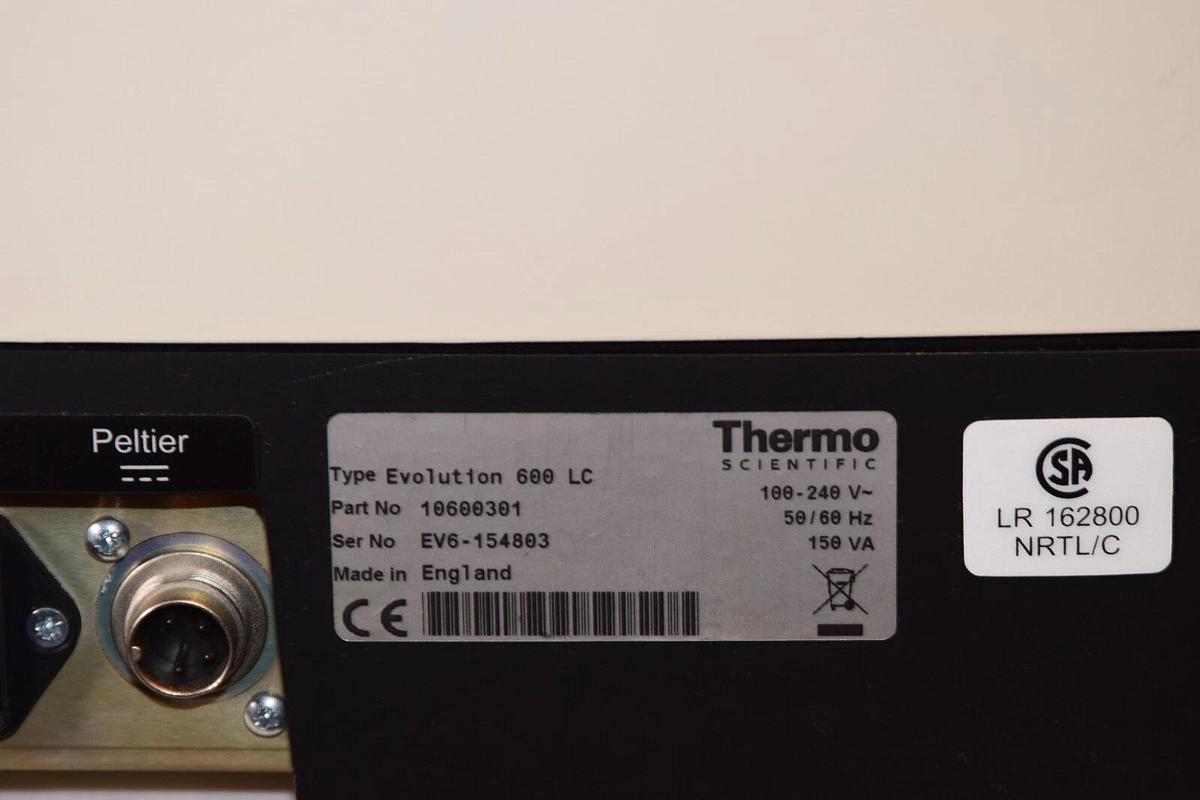 Used Thermo Scientific Evolution 600 LC 10600301  UV-Visible Spetrophotometer