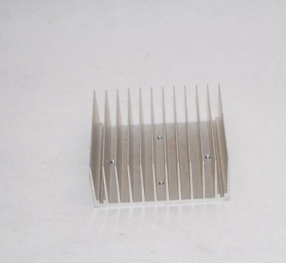 Used Small Heat Sink Approx. 3-5/16" x 2-15/16" x 1-3/8"