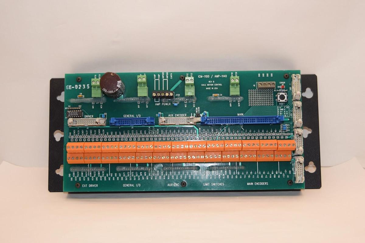 Used GALIL MOTION CONTROL ICM-1100 / AMP-1140 Rev B Control System USA