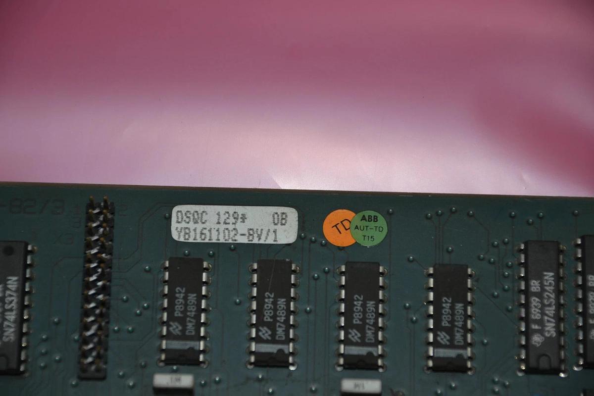 Used ABB ASEA CIRCUIT BOARD CARD DSQC 129 OB 0B  YB161102-BV/1 2668 182-82/3