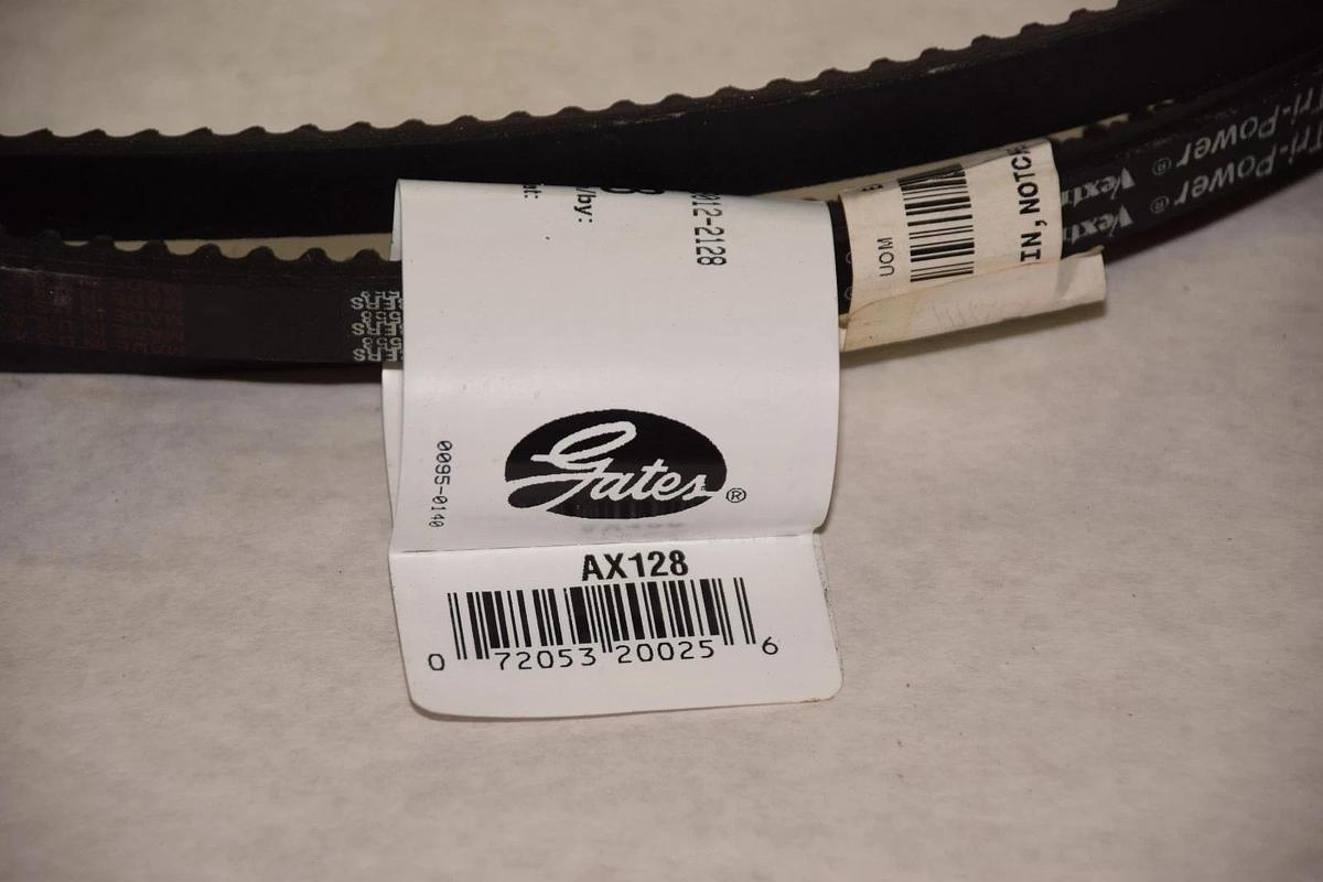 GATES Cogged V-Belt Belt AX128 9012-2128 130" OUTSIDE LENGTH 5/16" 1/2" NEW