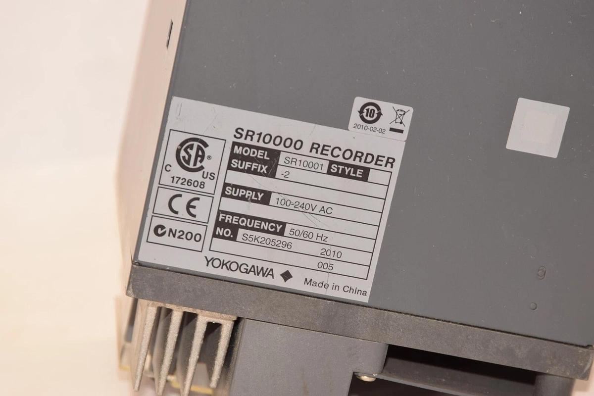 Used YOKOGAWA SR10001 SR10001-2 Data Chart Recorder