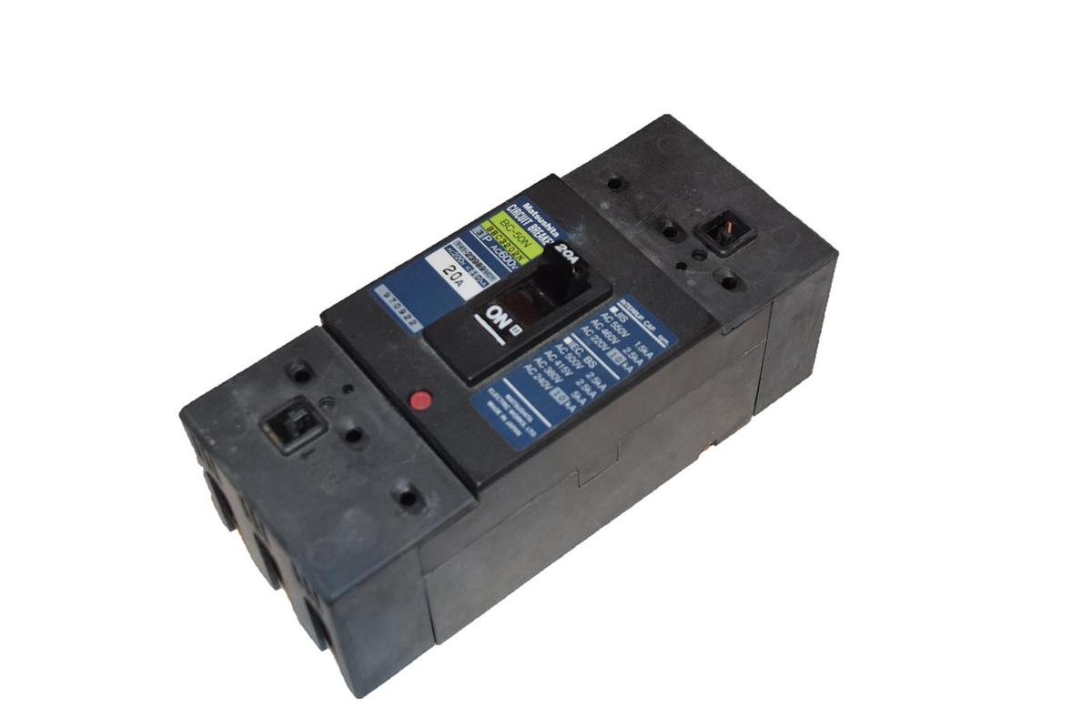 Used MATSUSHITA BC-50N BBC3202N CIRCUIT BREAKER 20A