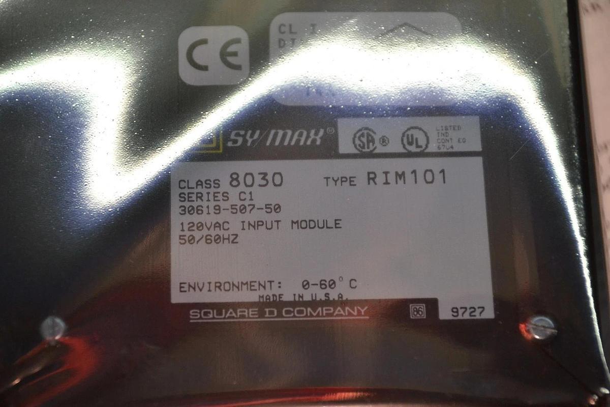 SQUARE D SY/MAX Digital I/O MODULE 8030 RIM101 SER C1 30619 New