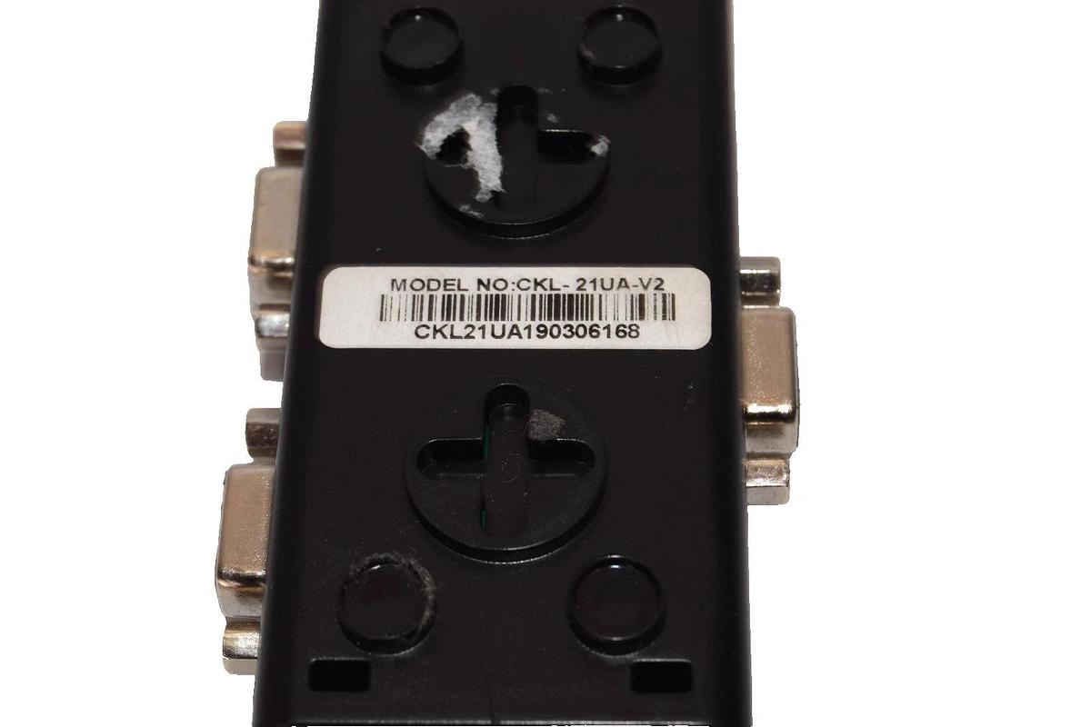 Used JideTech CKL-21UA-V2 , CKL21UAV2 2-port USB KVM Switch