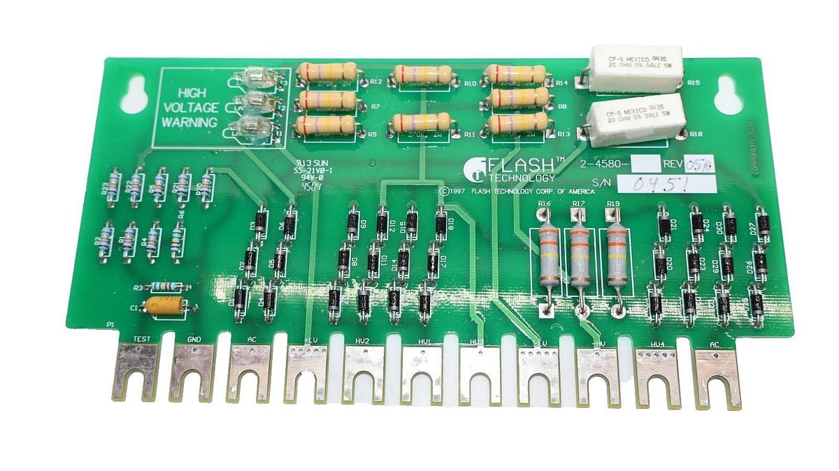 Used Flash Technology 2-4580 Rev 05A Printed Circuit Board / Card