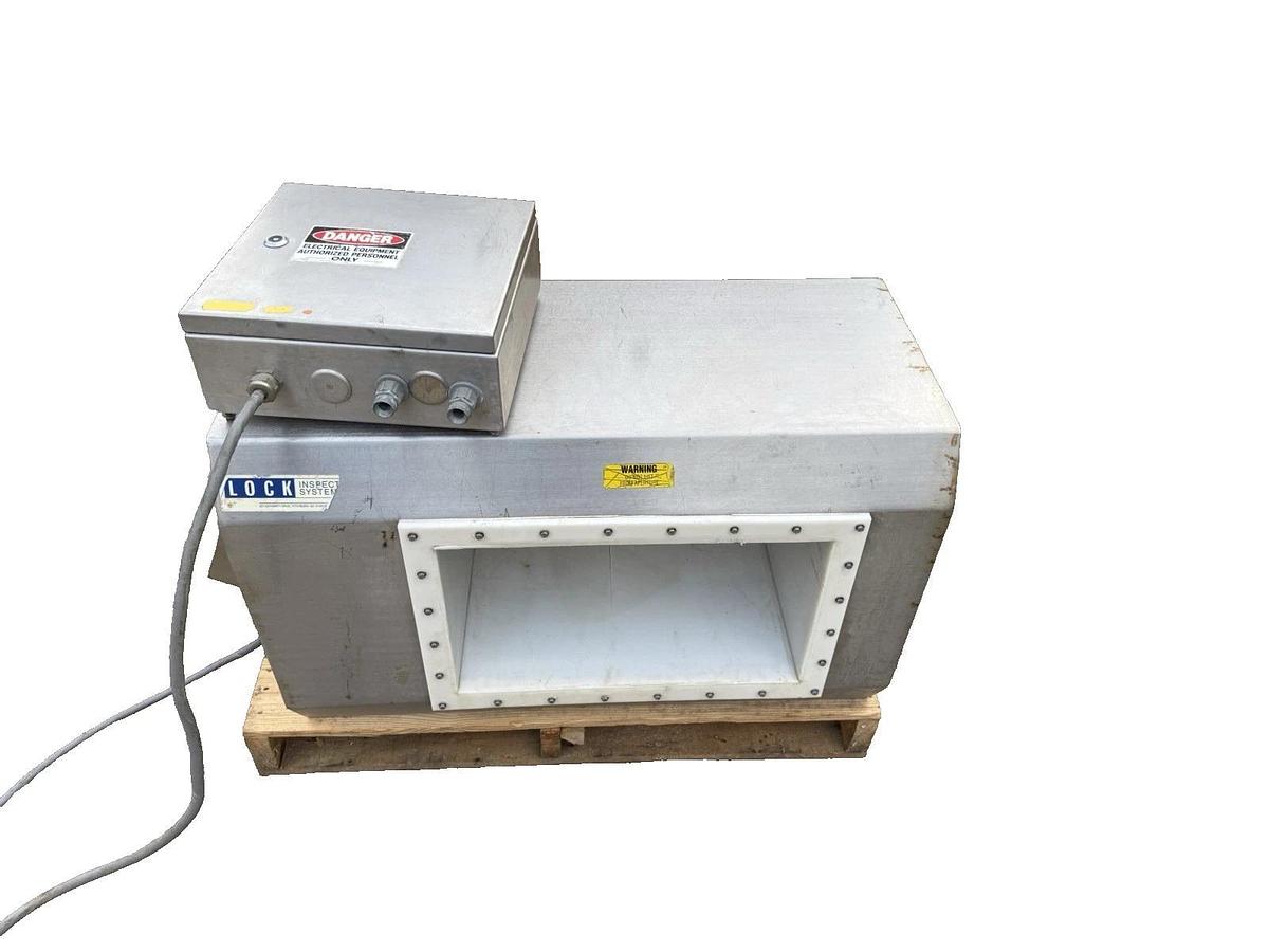 Used Lock Inspection Systems MET30+ Metal Detector for Conveyor  19-1/2" X 11-1/2"