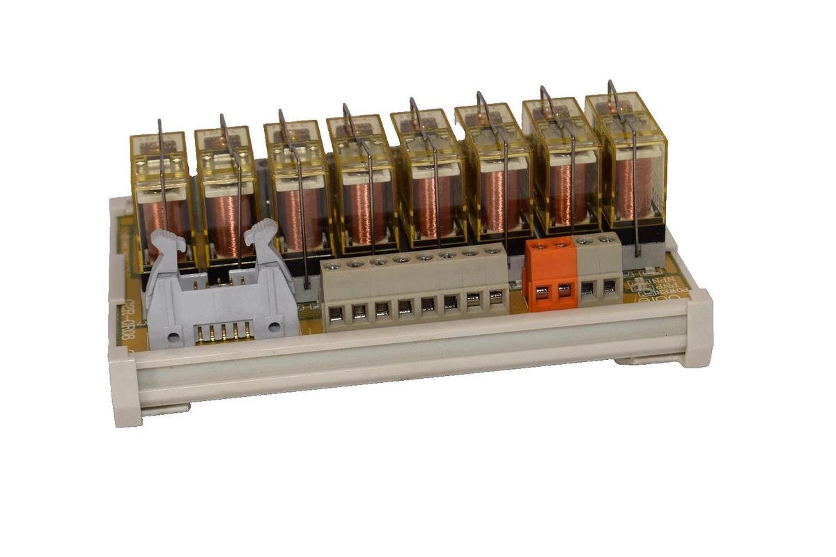Used BORE G2R-OR08-SP-ID , G2R-0R08 24Vdc 16A 8-Channel Relay Module