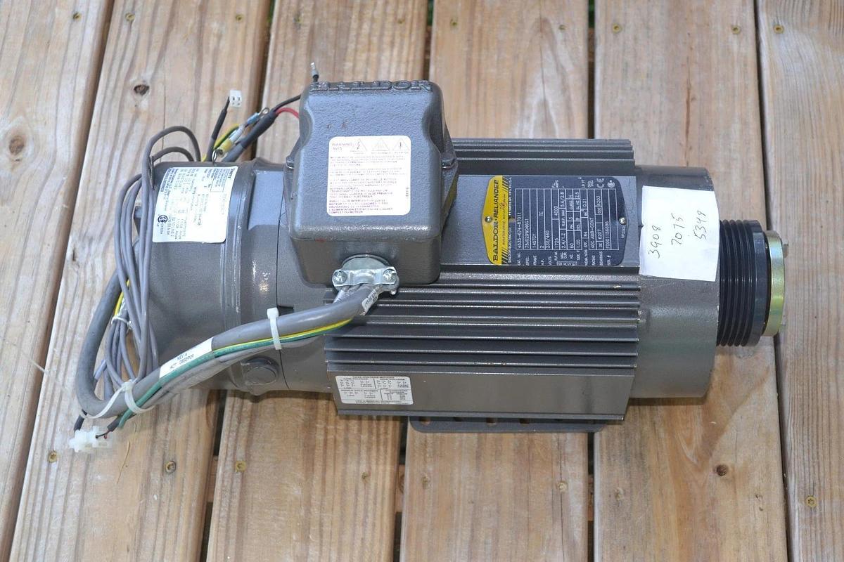 Used BALDOR RELIANCE INVERTER DRIVE MOTOR 4535-674-87011 2 HP STEARNS 76BK3150BQ