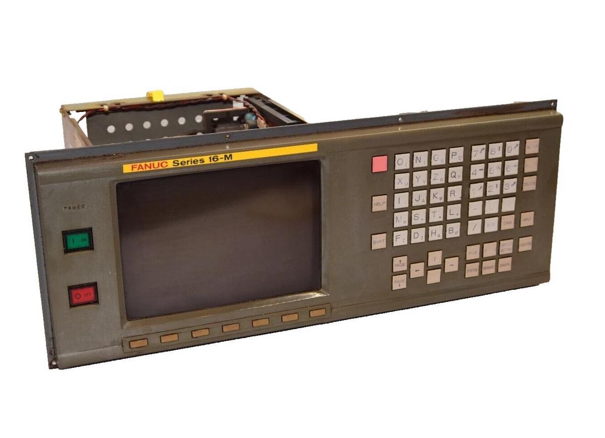 Used FANUC 9" CRT/MDI Unit Control Panel A61L-0001-0093 9ETY22 , A02B-0120-C051/MA