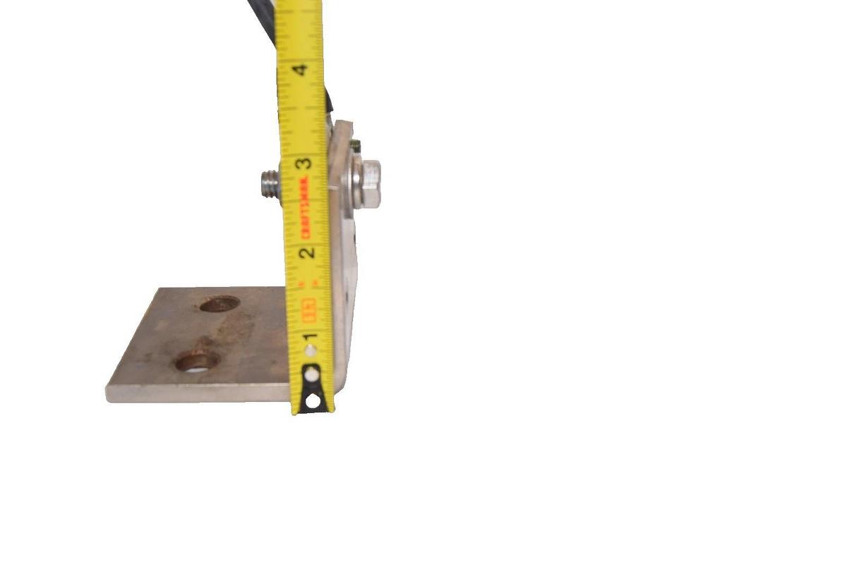 Used Xibar Buss Ground Strap Bracket BB-2885 C 2-1/2" x 3" x 1/4" 5-1/2" Strap Copper