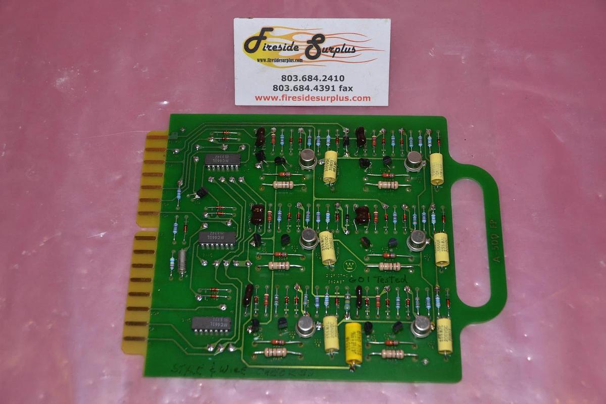 Used WESTINGHOUSE CIRCUIT BOARD CARD 212PI107H01A A-500 FP A 500 A500  1562A87