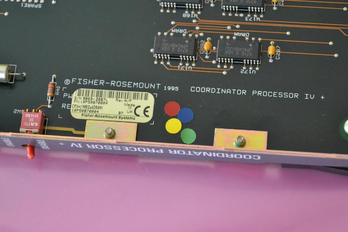 FISHER ROSEMOUNT COORDINATOR PROCESSOR IV 10P50870004 REV. A/F NEW