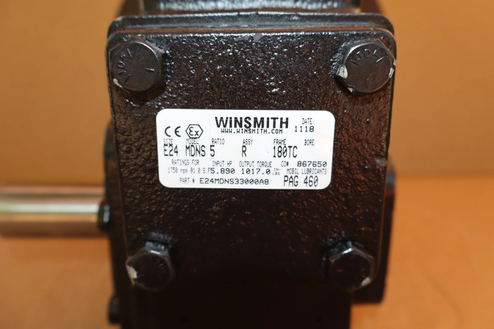 Winsmith Gear Box Speed Reducer SE Encore E24 MDNS 5:1 R E24MDNS33000A8 NOS