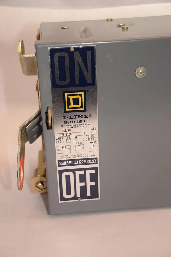 SQUARE D PQ3206 PQ-3206 60A 60 Amp 3PH 3W 240V I-Line Busway Unit Switch (NEW)