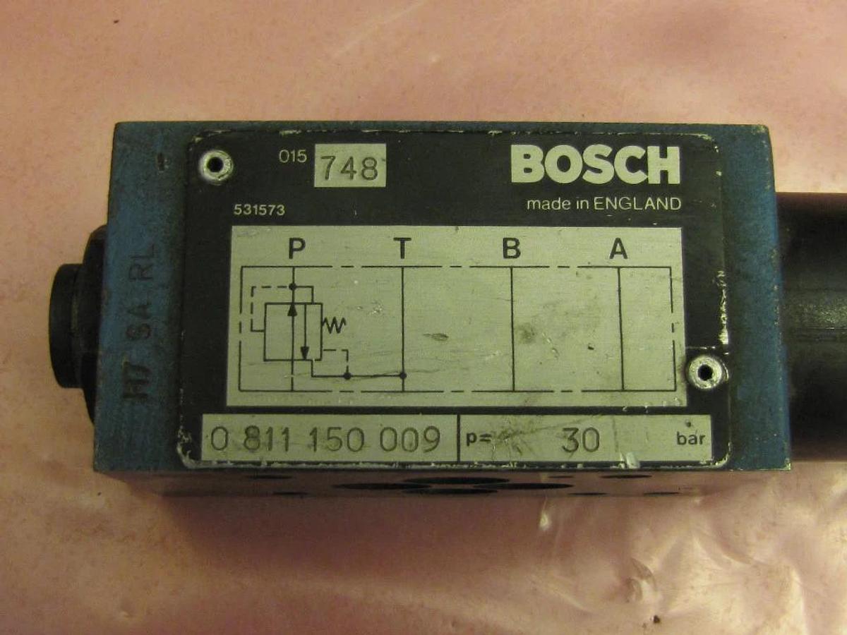 Used BOSCH VALVE 0 811 150 009  0811150009 30 BAR
