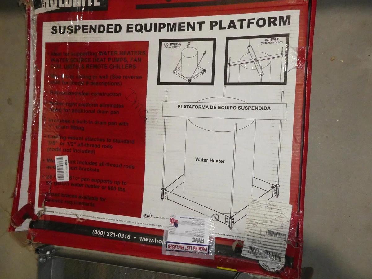 Holdrite Quick Stand 50-SWHP Ceiling Mounted Suspended Water Heater QuickStand