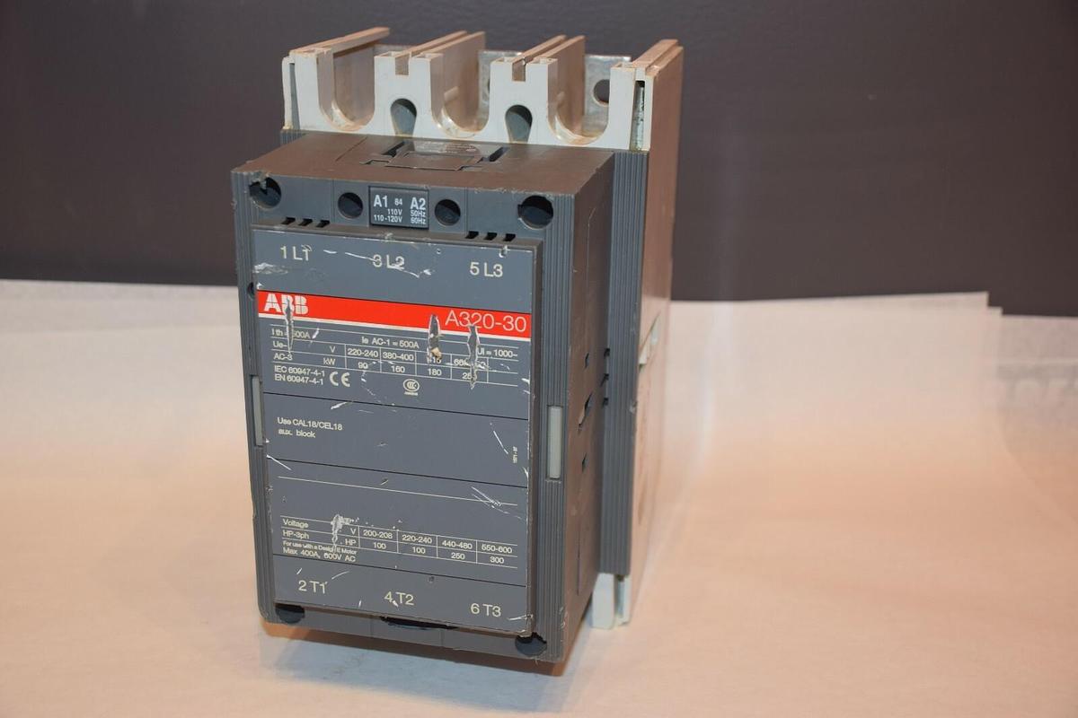 Used ABB A320-30 110V 50Hz 110-120V 60Hz 110-250V CONTACTOR