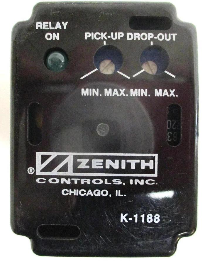 ZENITH Controls, K-1188 ARSM-4 K1188 Solid State Voltage Sensor Relay 480v (New)